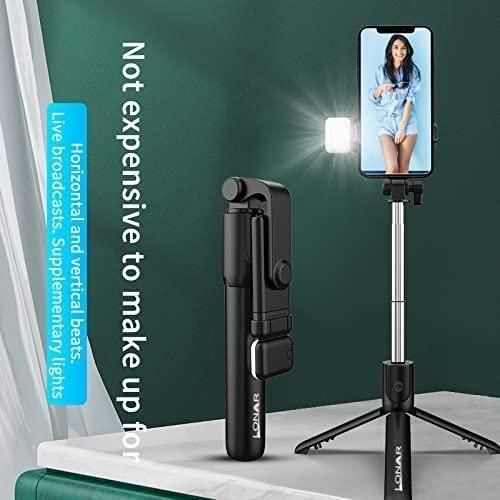 Extendable Flash 3-in-1 Selfie Stick Tripod with Bluetooth Remote - Vistora